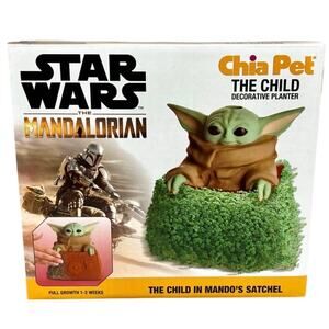 NEW Star Wars Baby Yoda Chia Pet the Mandalorian Pottery Planter NIB